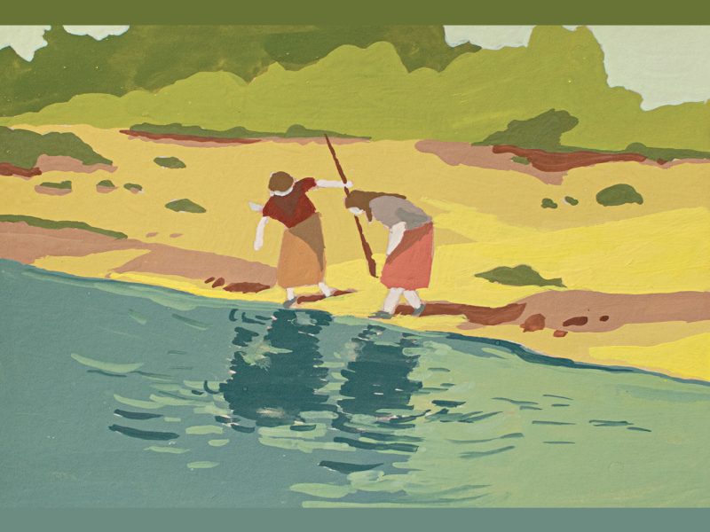 Illustration A6 - Pêche au lac